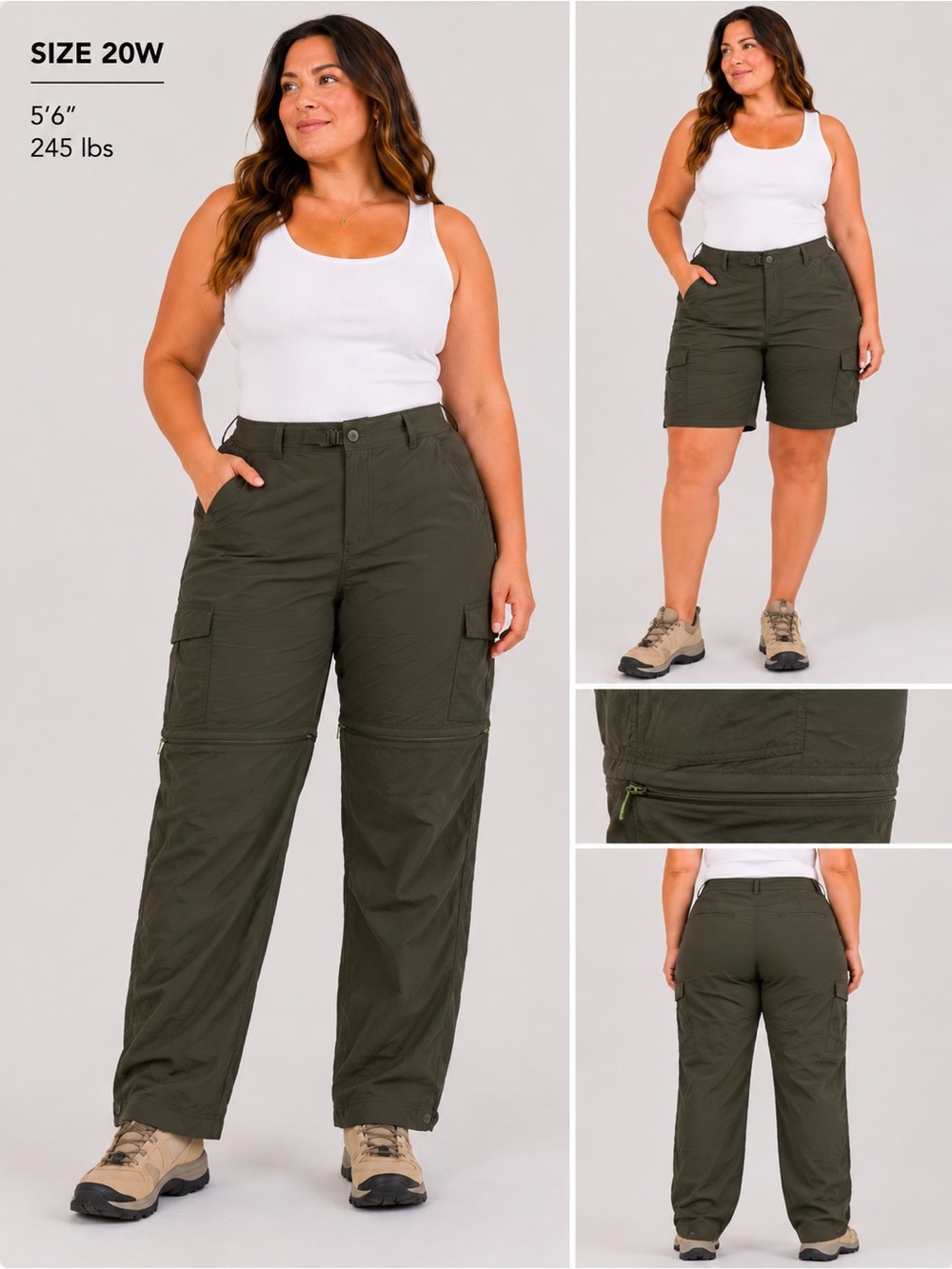 Outdoor Research Women’s Convertible Cargo Pants - Olive Drab